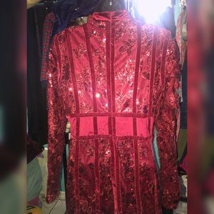 Red wine dress